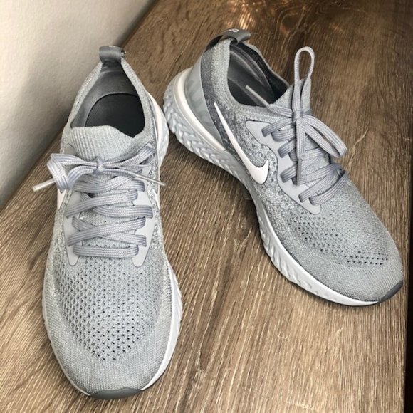 Nike Shoes - Nike Epic React Fly Knit (GS) in Grey, NEW